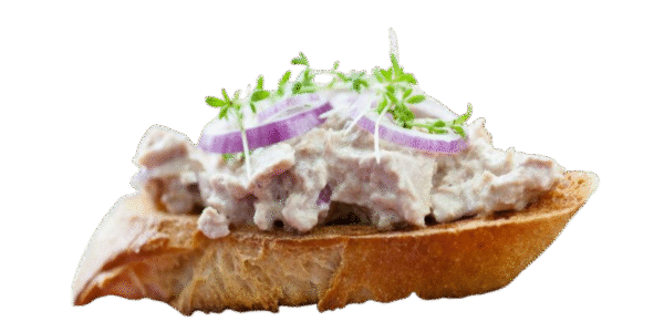 tostadas de Atún con griego natural sabor que se saborea (1)