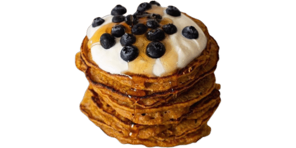 Panqueques con yogurt y miel sabor que se saborea (3)