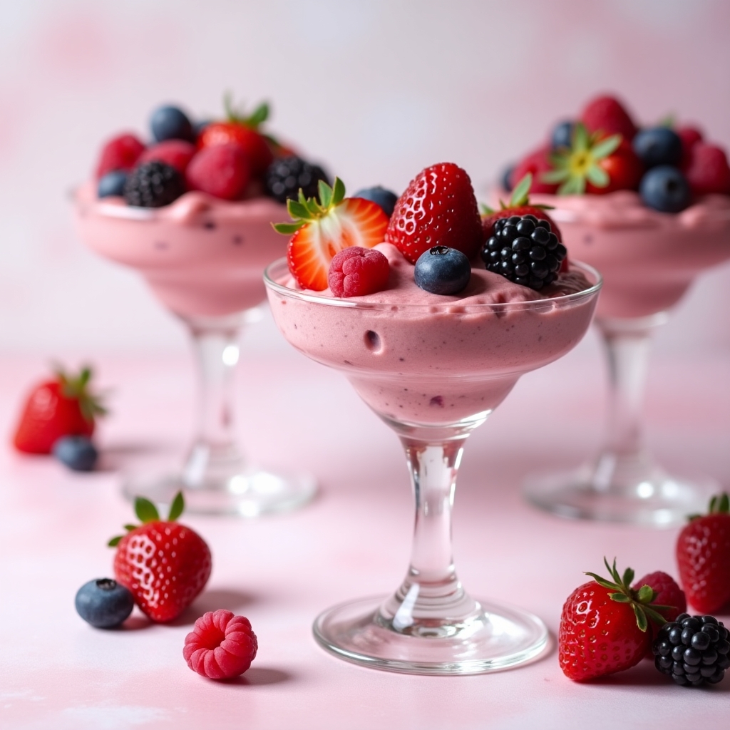 aderezo de yogurt con lentejas crocantes flux dev a creamy mousse made with greek yogurt and mixed berr 2